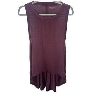 Athleta Maroon High Low Racerback Tank Size L
